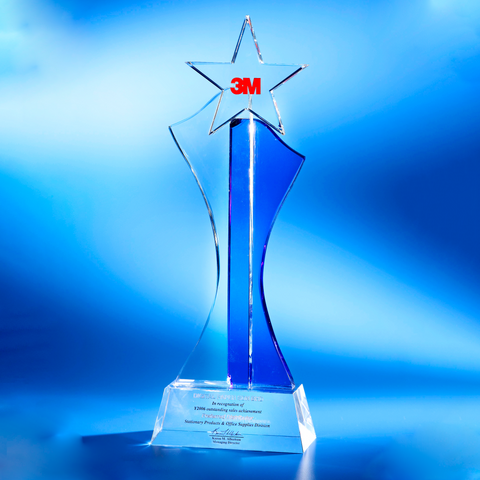 Star Award | CS908 - D One Crystal Award Trophy Malaysia