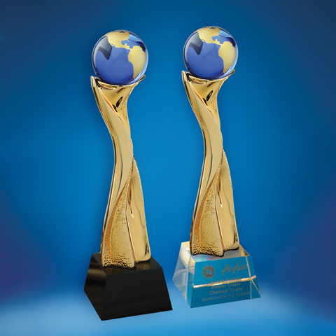 Crystal Trophy | D5033 A/B - D One Crystal Award Trophy Malaysia