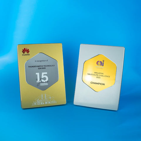 Aluminium - Wood Plaque | D001GS / D001SG