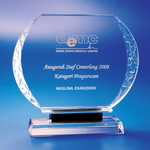 Crystal Plaque | C615 - D One Crystal Award Trophy Malaysia