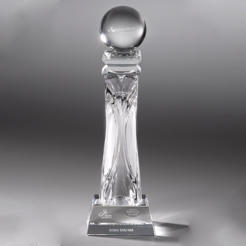 Crystal Trophy | C730 - D One Crystal Award Trophy Malaysia