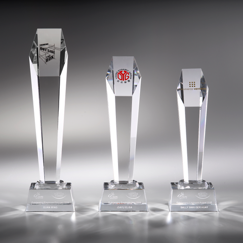 Crystal Trophy | C735 A/B/C - D One Crystal Award Trophy Malaysia