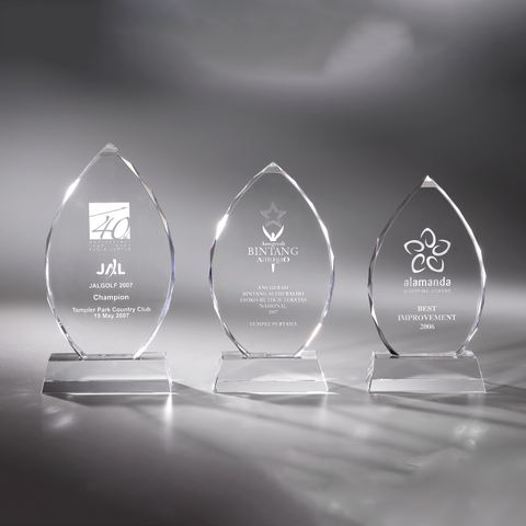 Crystal Plaque | C743 A/B/C - D One Crystal Award Trophy Malaysia