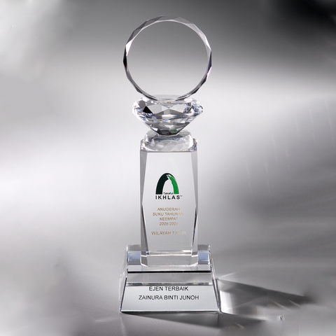 Crystal Trophy | C749 - D One Crystal Award Trophy Malaysia