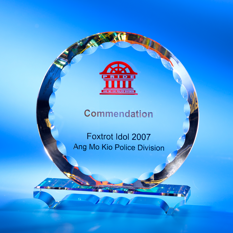 Crystal Plaque | C811 - D One Crystal Award Trophy Malaysia