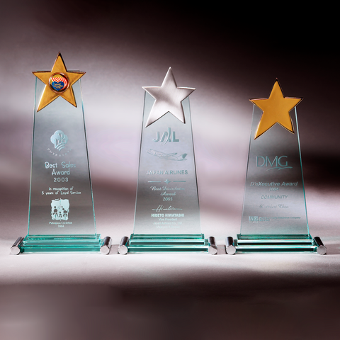 Glass Series | CA381 A/B/C - D One Crystal Award Trophy Malaysia