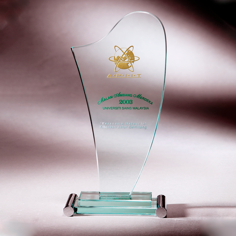 Glass Series | CA387 - D One Crystal Award Trophy Malaysia