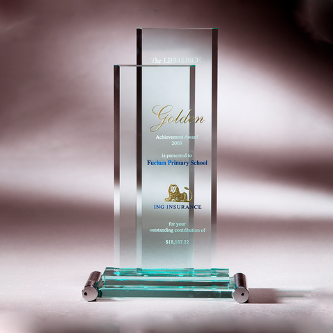 Glass Series | CA388 - D One Crystal Award Trophy Malaysia
