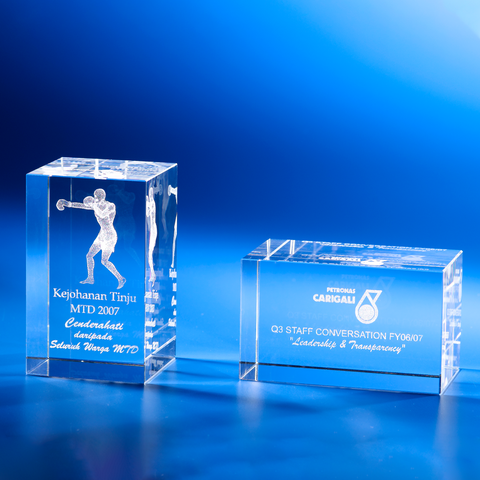 Crystal Gifts | CL-16 - D One Crystal Award Trophy Malaysia