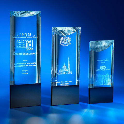 Crystal Trophy | CL-30 A/B/C - D One Crystal Award Trophy Malaysia