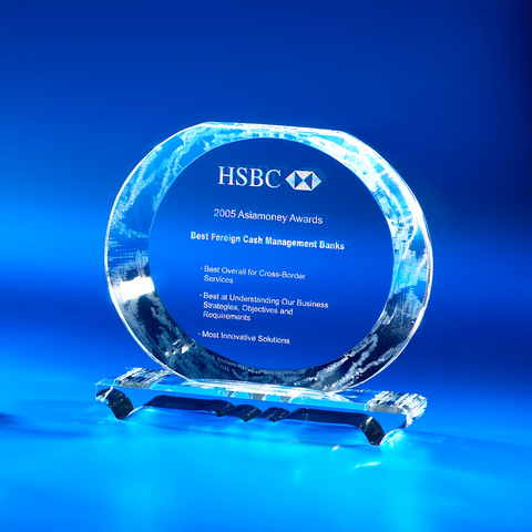 Crystal Plaque | CL-38 - D One Crystal Award Trophy Malaysia