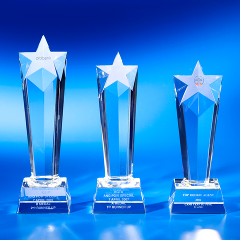 Star Award | CS903 A/B/C - D One Crystal Award Trophy Malaysia
