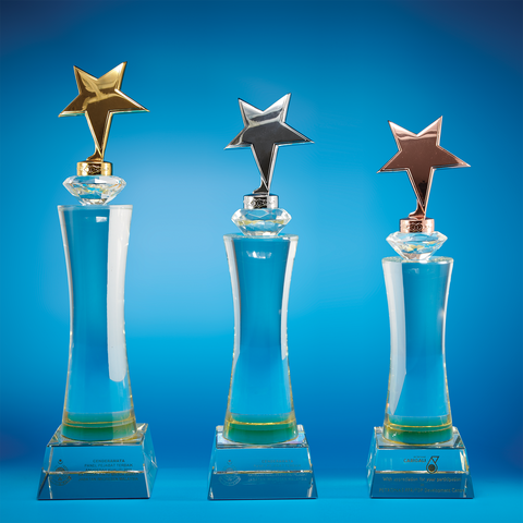 Star Award | CS917 A/B/C - D One Crystal Award Trophy Malaysia