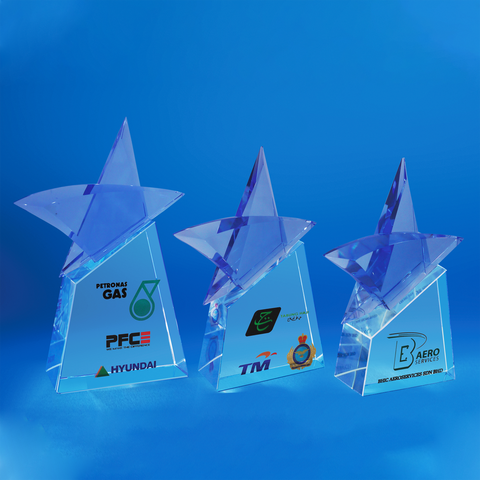 Star Award | CS930 A/B/C - D One Crystal Award Trophy Malaysia