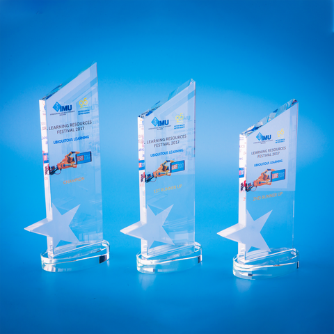 Star Award | CS932 - D One Crystal Award Trophy Malaysia