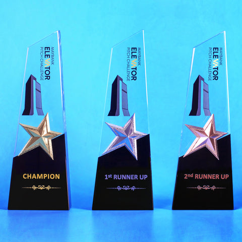 Star Award | CS943 A/B/C - D One Crystal Award Trophy Malaysia