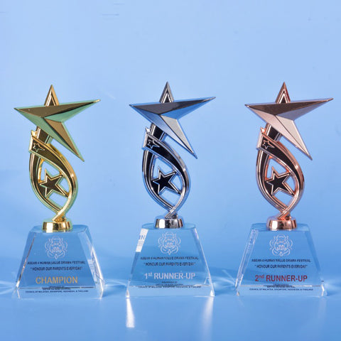 Star Award | CS948 A/B/C - D One Crystal Award Trophy Malaysia