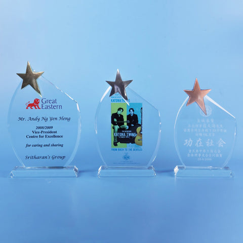Star Award | CS951 A/B/C - D One Crystal Award Trophy Malaysia