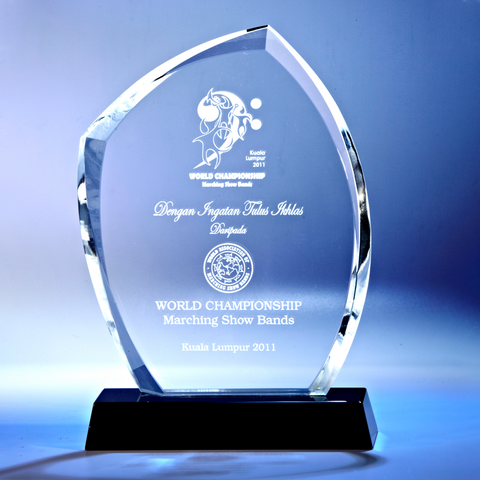 Crystal Plaque | D2007 - D One Crystal Award Trophy Malaysia