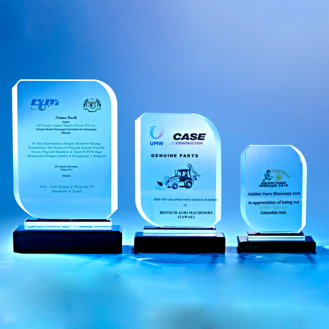 Crystal Plaque | D2009 A/B/C - D One Crystal Award Trophy Malaysia