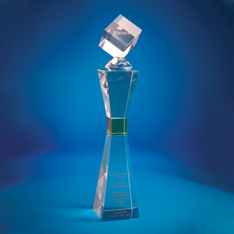 Crystal Trophy | D3008 - D One Crystal Award Trophy Malaysia