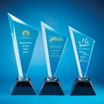 Crystal Trophy | D3011 A/B/C - D One Crystal Award Trophy Malaysia