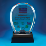 Crystal Plaque | D3022 - D One Crystal Award Trophy Malaysia
