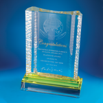 Crystal Plaque | D3028 - D One Crystal Award Trophy Malaysia