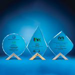 Crystal Plaque | D3035 A/B/C - D One Crystal Award Trophy Malaysia