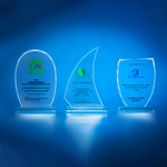 Crystal Plaque | D3036 A/B/C - D One Crystal Award Trophy Malaysia