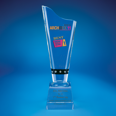 Crystal Trophy | D4001 - D One Crystal Award Trophy Malaysia