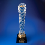 Crystal Trophy | D4002 - D One Crystal Award Trophy Malaysia
