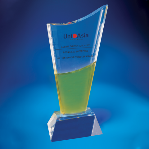 Crystal Trophy | D4003 - D One Crystal Award Trophy Malaysia