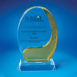 Crystal Plaque | D4018 - D One Crystal Award Trophy Malaysia
