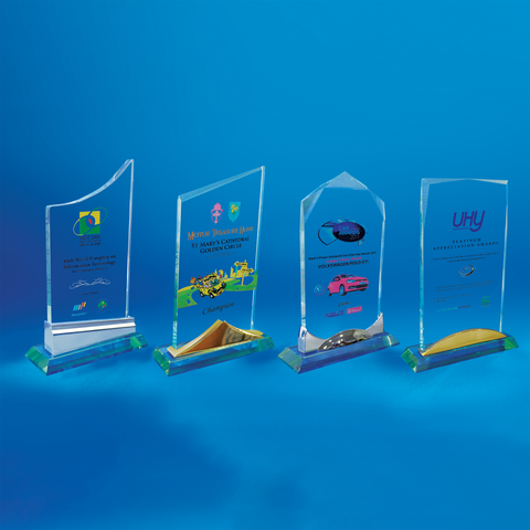 Crystal Plaque | D4048 A/B/C/D - D One Crystal Award Trophy Malaysia