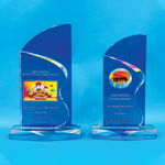 Crystal Plaque | D4062 A/B - D One Crystal Award Trophy Malaysia