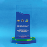 Crystal Plaque | D4066 - D One Crystal Award Trophy Malaysia