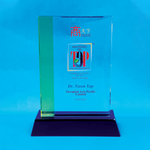Crystal Plaque | D4068 - D One Crystal Award Trophy Malaysia