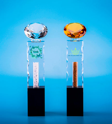 Crystal Trophy | D5000 A/B - D One Crystal Award Trophy Malaysia