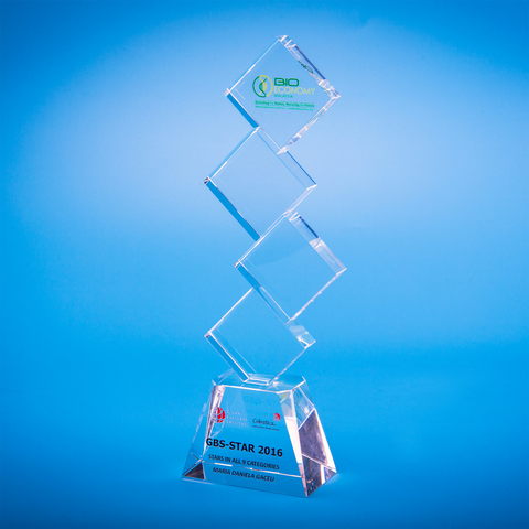 Crystal Trophy | D5006 - D One Crystal Award Trophy Malaysia