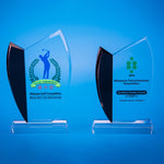 Crystal Plaque | D5020 A/B - D One Crystal Award Trophy Malaysia