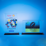 Crystal Plaque | D5023 A/B - D One Crystal Award Trophy Malaysia