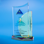 Crystal Plaque | D5026 - D One Crystal Award Trophy Malaysia