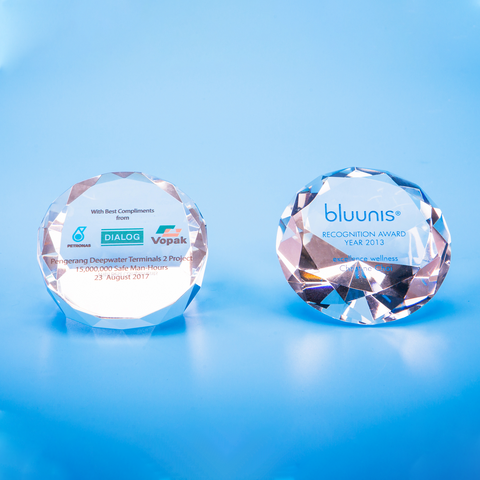 Crystal Gifts | D5041 A/B - D One Crystal Award Trophy Malaysia