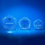 Crystal Plaque | D5051 A/B/C - D One Crystal Award Trophy Malaysia