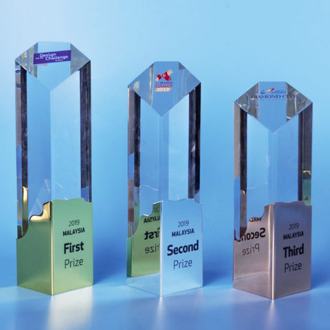 Crystal Trophy | D5105 A/B/C - D One Crystal Award Trophy Malaysia