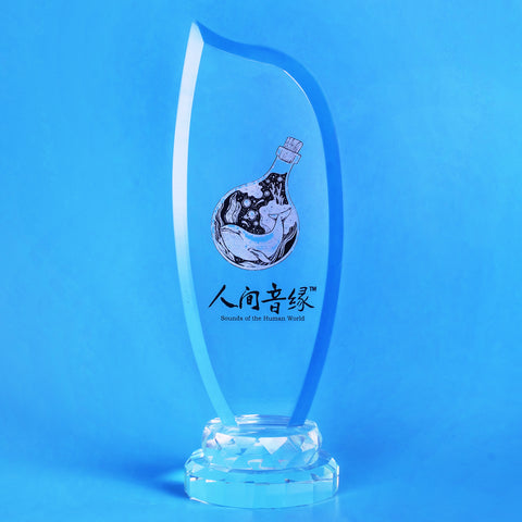 Crystal Plaque | D5120 - D One Crystal Award Trophy Malaysia