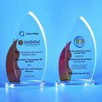 Crystal Plaque | D5122 A / B - D One Crystal Award Trophy Malaysia