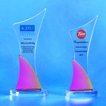 Crystal Plaque | D5124 A / B - D One Crystal Award Trophy Malaysia