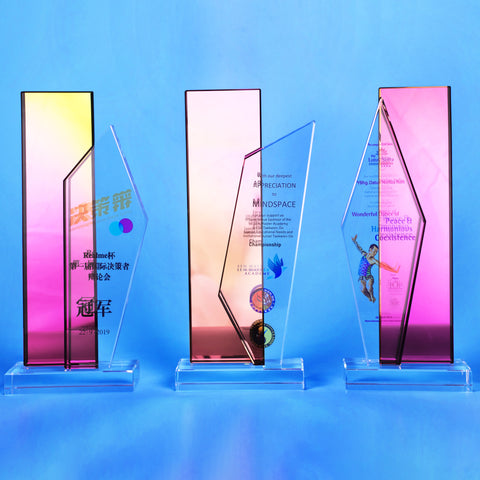 Crystal Plaque | D5127 A/B/C - D One Crystal Award Trophy Malaysia